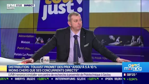 Fabrice Gerber (Toujust) : Distribution, Toujust promet des prix "jusqu’à 5 à 10% moins chers"