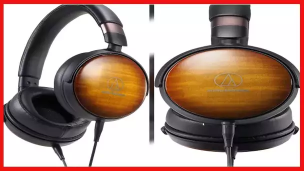 Audio-Technica ATH-WP900 Over-Ear High-Resolution Headphones, Flame Maple/Black