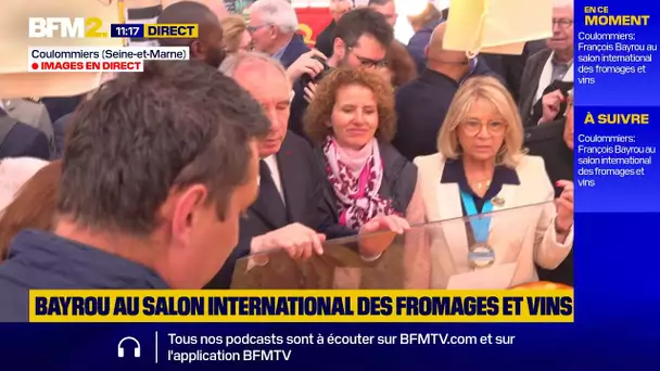 🟡 Suivez en direct la visite de François Bayrou au salon des fromages et des vins à Coulommiers