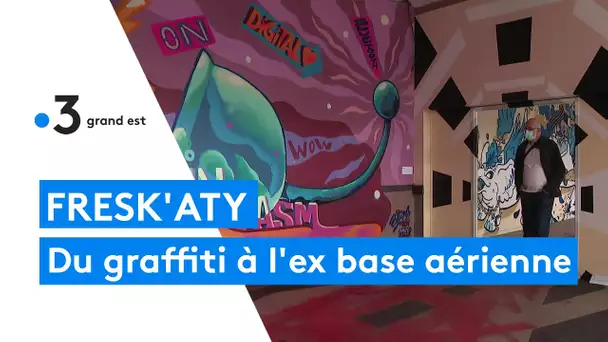Fresk'Aty : des graffeurs s'exposent dans l'ex base aérienne 128 de Metz-Frescaty