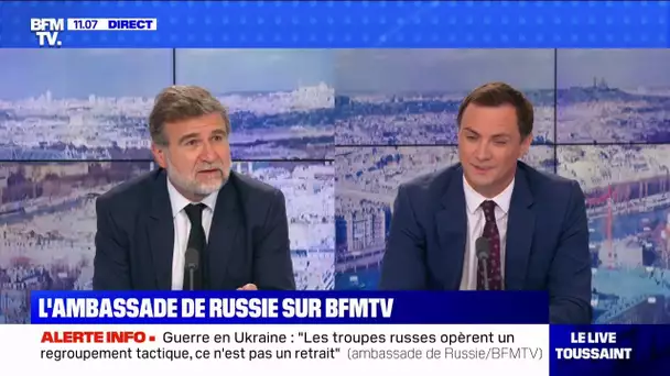 L'interview d'Alexander Makogonov, porte-parole de l'ambassade de Russie en France, sur BFMTV