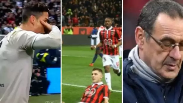 Quand Ronaldo célèbre comme Dybala,l'ol perd encore contre Nice, khazri et sarr taillent la var