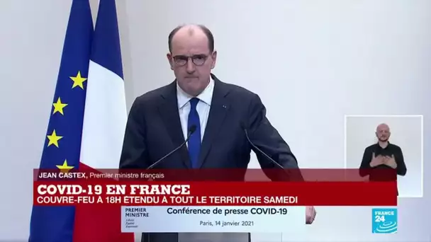 Replay - Conférence de presse du gouvernement : le couvre-feu à 18H étendu en France