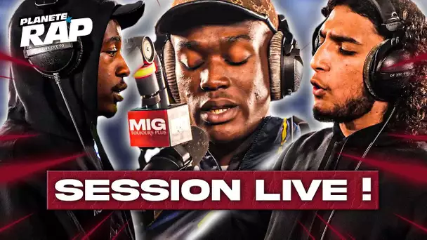 SESSION FREESTYLE avec MIG, ISK, Le Risque, Zokush, Gazy MP, Béna, Massomerta & Viki ! #PlanèteRap