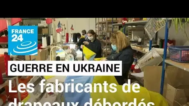 France : les commandes de drapeaux ukrainiens explosent, les fabricants débordés • FRANCE 24
