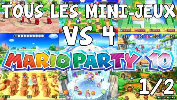 Let's play EPISODE 6 Mario Party 10 FR Nintendo Wii U Tous les mini-jeux VS 4 Partie 1