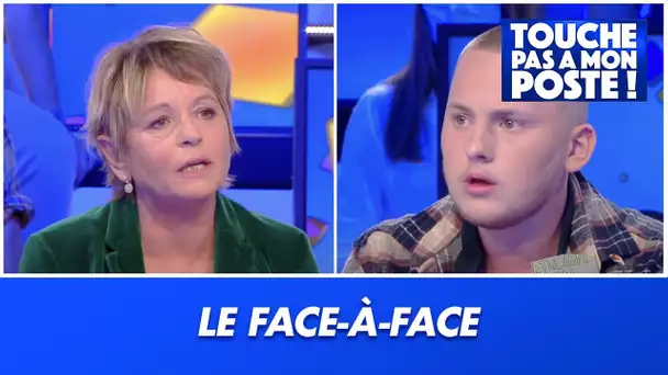 Le face-à-face entre Anne-Christine Lang, membre de la commission de l'Education et Melvin, étudiant