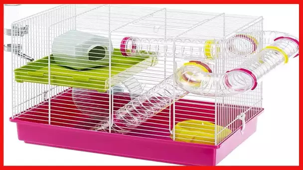 Luara Small Hamster Cage | Fun & Interactive Cage Measures Measures 18.11L x 11.61W x 14.8H