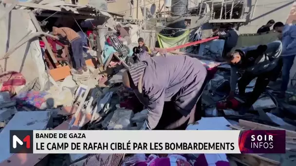 Bande de Gaza: le camp de Rafah ciblé par les bombardements