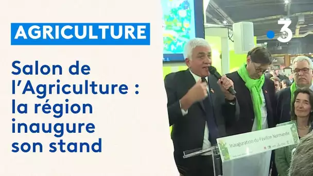 Salon de l'Agriculture : inauguration du stand de la Normandie