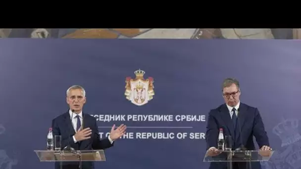 Depuis Belgrade, le chef de l'OTAN appelle à la fin des hostilités