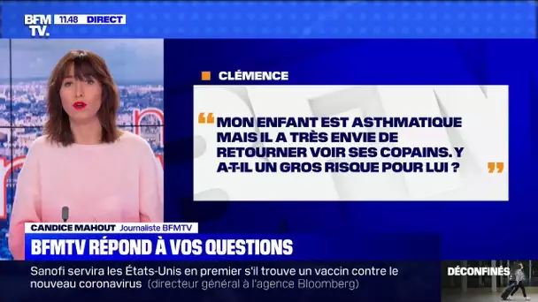 Mon enfant est asthmatique, y a t-il un risque à ce qu'il retourne à l'école? BFMTV vous répond