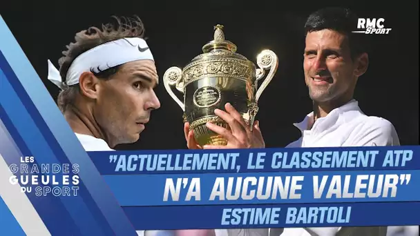 Tennis : "Actuellement, le classement ATP n’a aucune valeur" estime Bartoli