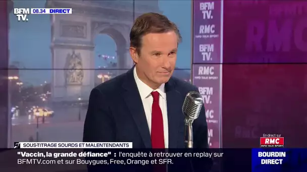 Nicolas Dupont-Aignan face à Jean-Jacques Bourdin sur RMC et BFMTV