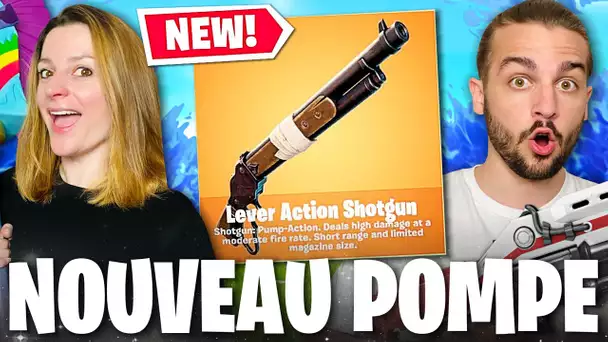 ON FAIT TOP 1 AVEC LE NOUVEAU FUSIL A POMPE A LEVIER ! FORTNITE DUO SAISON 5