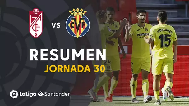 Resumen de Granada CF vs Villarreal CF (0-1)