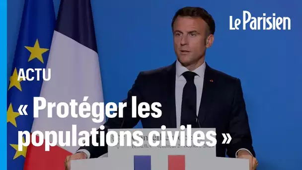 Frappes sur Gaza : Macron demande une « trêve humanitaire »