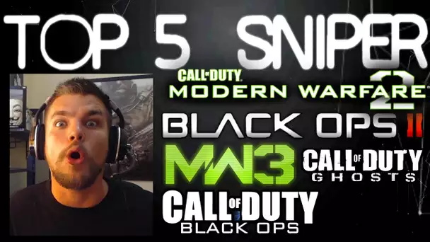 TOP 5 SNIPER #33 | BO, BO2, MW2, MW3 & Ghosts En FaceCam