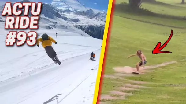 ACTU RIDE #93 : Candide Thovex met le feu en Suisse, Skimboard dans un golf, Il survole une Lambo !