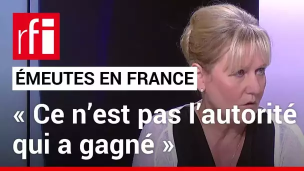 Fin des émeutes en France: pour Nadine Morano, «ce n’est pas l’autorité qui a gagné»