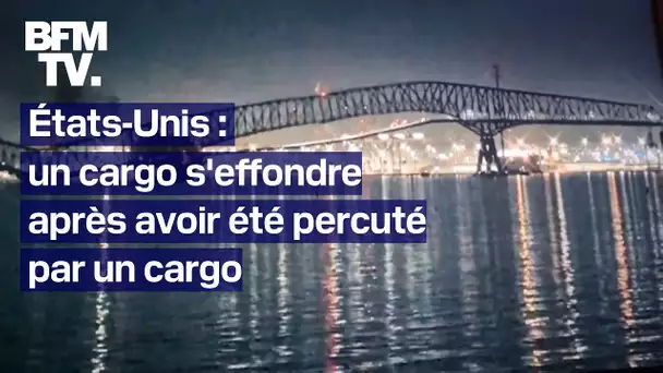 Aux États-Unis, un pont de Baltimore s’effondre après avoir été percuté par un cargo