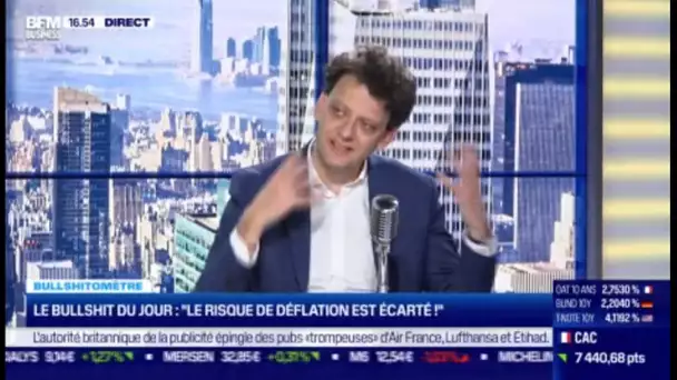 Bullshitomètre⛔: "Le risque de déflation est écarté" Faux❌ répond Thibault Prébay