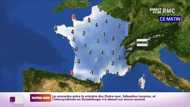 Météo : jusqu'à -9°C ce matin