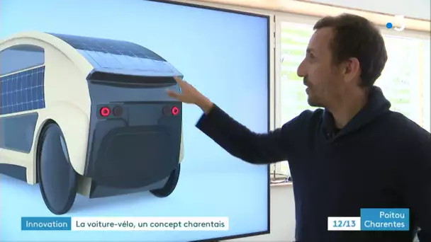 Charente : un véhicule du futur, inspiré du vélo et de la petite voiture urbaine