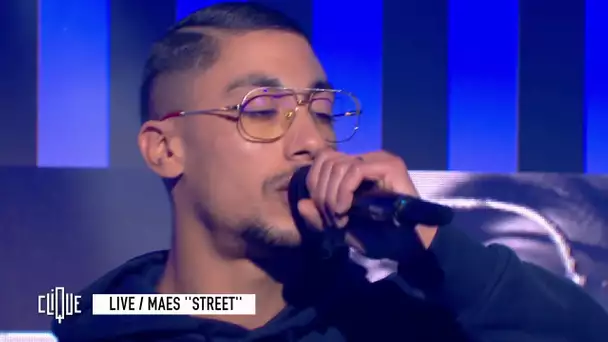 Maes en live dans Clique avec son morceau "Street" - CANAL+