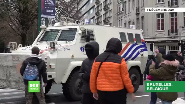 Bruxelles : affrontements lors d'une mobilisation contre les mesures anti-Covid