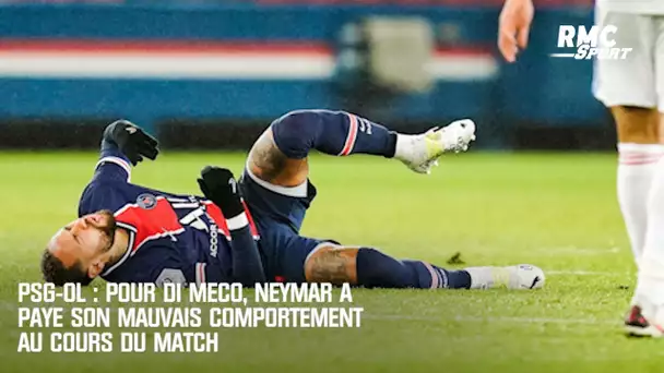 PSG-OL : Pour Di Meco, Neymar a payé son mauvais comportement au cours du match