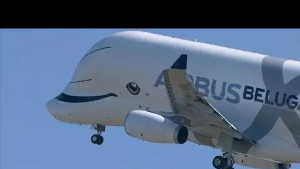 L&#039;envol du Beluga XL d&#039;Airbus