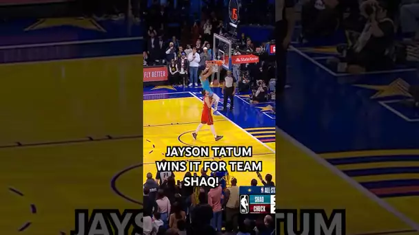 Jayson Tatum dunk gives Team Shaq the All-Star championship 🏆