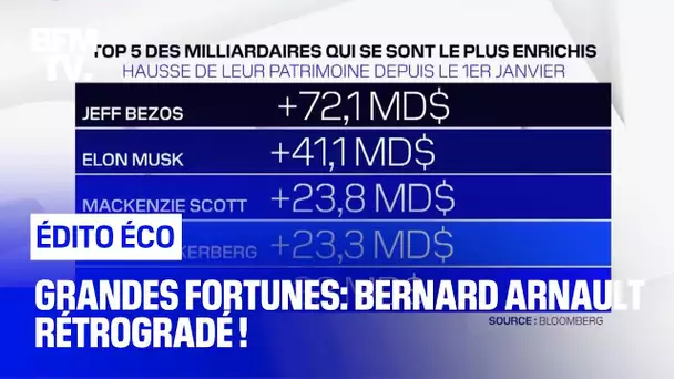 Grandes fortunes: Bernard Arnault rétrogradé !