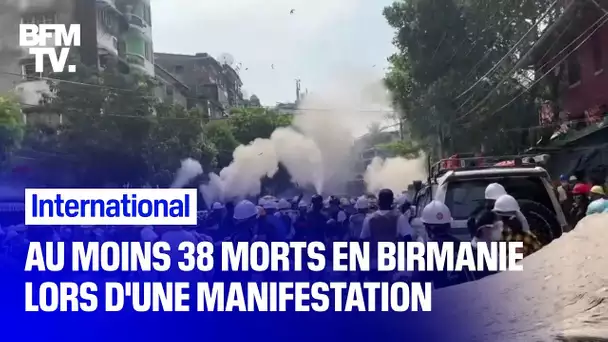 Au moins 38 morts lors d’une manifestation pro-démocratie en Birmanie