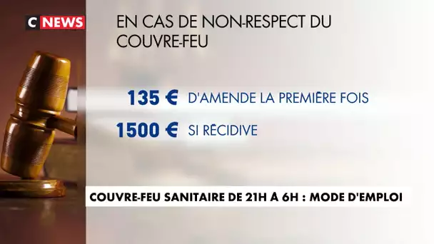 Couvre-feu sanitaire de 21h à 6h : mode d'emploi