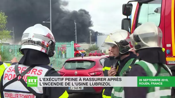 Rouen : le gouvernement peine à rassurer après l'incendie de l'usine Lubrizol