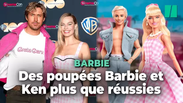 Les poupées de Margot Robbie et Ryan Gosling ressemblent plus à Barbie et Ken que Barbie et Ken