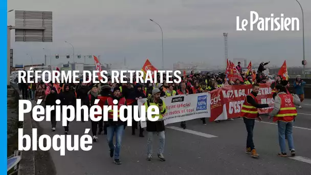 Paris : la CGT bloque le périphérique avec quelques dizaines de manifestants