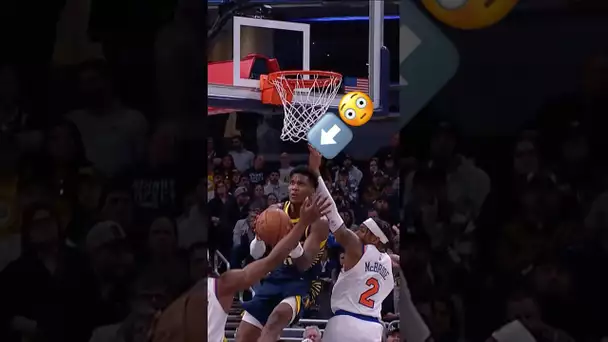 Mathurin with the tough reverse layup