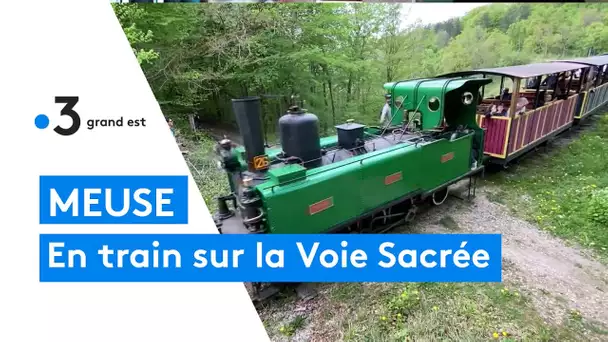 Premier voyage commercial du train la Suzanne sur la Voie Sacree
