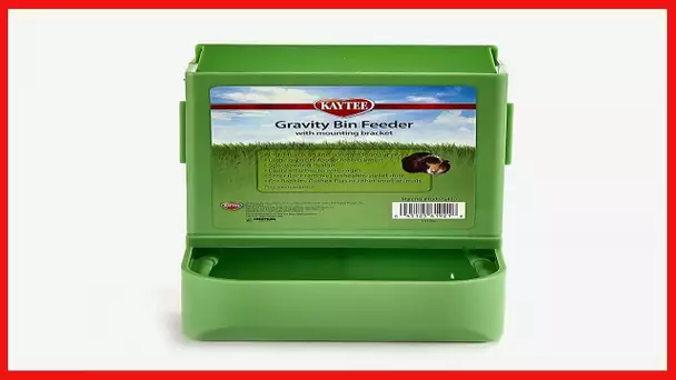 Kaytee Gravity Bin Feeder with Bracket ( Assorted Colors )