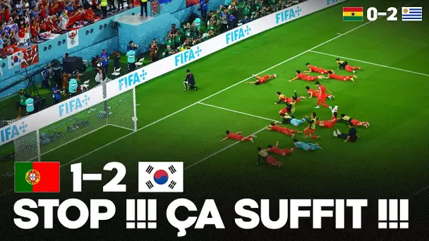 😱😱😱 MAIS STOP !!! La Corée du Sud BAT le Portugal (2-1) et ÉLIMINE L’URUGUAY !! Ce Mondial est FOU !