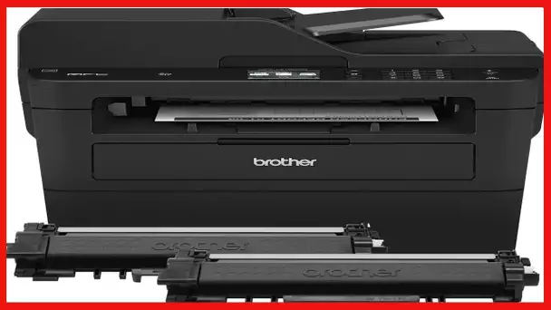 Brother Compact Monochrome Laser All-in-One Multi-function Printer, MFCL2750DWXL, Up to Two Years of
