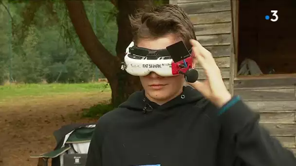 Killian Rousseau champion de course de drones