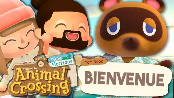 PREMIER JOUR SUR NOTRE NOUVELLE ÎLE ! | ANIMAL CROSSING NEW HORIZONS EPISODE 1 CO-OP