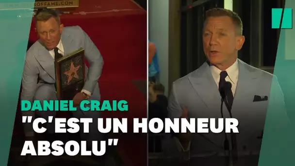 Daniel Craig a dévoilé son étoile à Hollywood: "c’est un honneur de se faire marcher dessus"