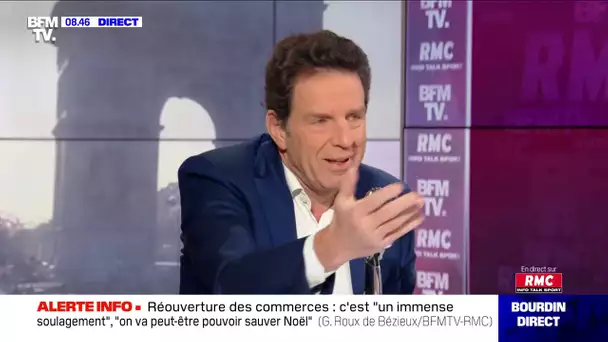 Geoffroy Roux de Bézieux face à Jean-Jacques Bourdin en direct