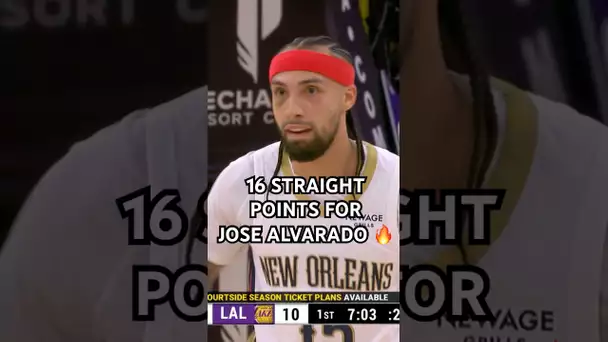 Jose Alvarado is HOOPING!