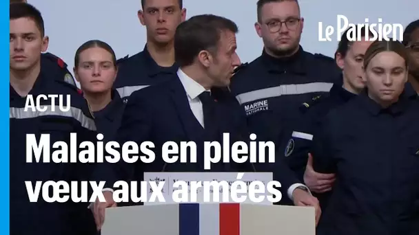 Une militaire fait un malaise en plein discours d’Emmanuel Macron